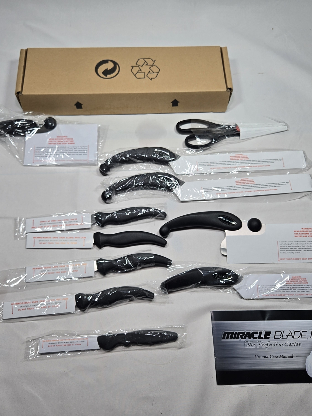 NEW Miracle Blade III Perfection Series Knife Set - 11 Pieces Stainless Steel